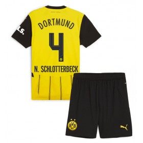 Borussia Dortmund Nico Schlotterbeck #4 Hemmakläder Barn 2024-25 Kortärmad (+ Korta byxor)